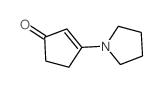 2-Cyclopenten-1-one,3-(1-pyrrolidinyl)-结构式