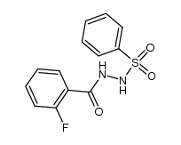 N-benzenesulfonyl-N'-(2-fluoro-benzoyl)-hydrazine结构式