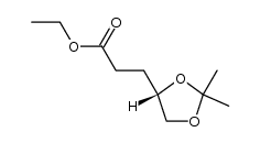 Ethyl 4,5-O-isopropylidene-(S)-4,5-dihydroxypentanoate结构式