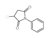 3-chloro-1-phenyl-pyrrolidine-2,5-dione结构式