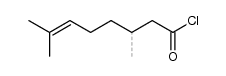 3,7-dimethyl-6-octenoyl chloride结构式