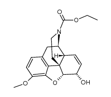 N-desmethyl-N-carboethoxycodeine结构式