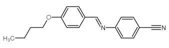 4-丁氧基苄基-4-氰基苯胺结构式