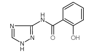 3-水杨酰胺基-1,2,4-三氮唑结构式