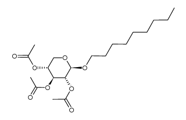(2R,3R,4S,5R)-2-(nonyloxy)tetrahydro-2H-pyran-3,4,5-triyl triacetate结构式