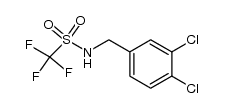 3,4-Cl2C6H3CH2N(H)SO2CF3结构式