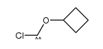 cyclobutoxychlorocarbene结构式