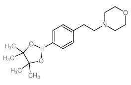 4-(2-吗啉乙基)苯硼酸频那醇酯结构式