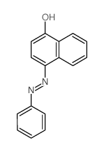 1-Naphthalenol,4-(2-phenyldiazenyl)-结构式