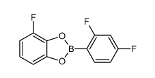 2-(2,4-difluorophenyl)-4-fluoro-1,3,2-benzodioxaborole结构式