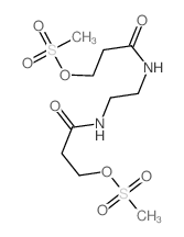 Propanamide,N,N'-1,2-ethanediylbis[3-[(methylsulfonyl)oxy]-结构式