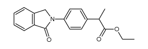 ethyl 2-(4'-(1-oxo-2-isoindolinyl)phenyl)propionate结构式