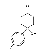 4-(4-fluorophenyl)-4-hydroxy-1-cyclohexanone结构式