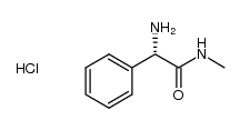 (S)-2-amino-N-methyl-2-phenylacetamide hydrochloride结构式