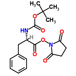 BOC-L-苯丙氨酸琥珀酰亚胺酯结构式