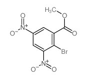 2-溴-3,5-二硝基-苯甲酸甲酯结构式