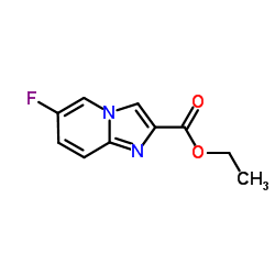 6-氟-咪唑并[1,2-a]吡啶-2-羧酸乙酯结构式