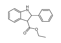 ETHYL 2-PHENYL-2,3-DIHYDRO-INDOLE-3-CARBOXYLATE结构式