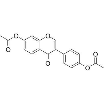 Daidzein Diacetate结构式