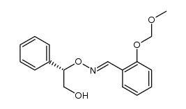2-methoxymethoxybenzaldehyde (E)-O-[(1S)-2-hydroxy-1-phenylethyl]oxime结构式
