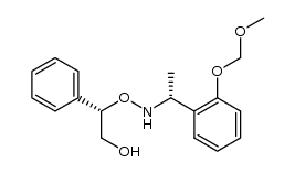 (2S)-2-[({(1R)-1-[2-(methoxymethoxy)phenyl]ethyl}amino)oxy]-2-phenylethanol结构式
