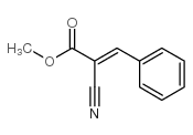 2-氰基-3-苯丙烯酸甲酯结构式