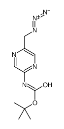 2-Methyl-2-propanyl [5-(azidomethyl)-2-pyrazinyl]carbamate结构式