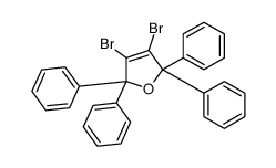 3,4-dibromo-2,2,5,5-tetraphenylfuran结构式