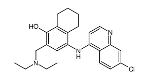 4-[(7-chloroquinolin-4-yl)amino]-2-(diethylaminomethyl)-5,6,7,8-tetrahydronaphthalen-1-ol结构式