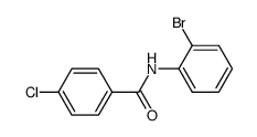 N-(2-bromophenyl)-4-chlorobenzamide结构式