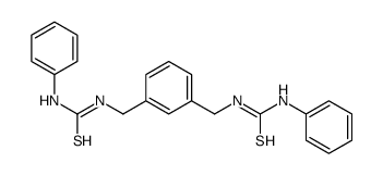 1,3-[双(3-苯基硫脲基甲基)]苯结构式