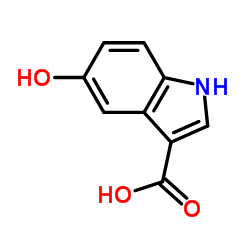 5-羟基吲哚-3-羧酸结构式