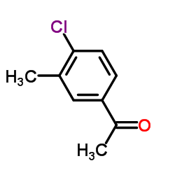 4-氯-3-甲基苯乙酮结构式