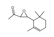 1-[3-(2,6,6-trimethyl-cyclohex-2-enyl)-oxiranyl]-ethanone结构式