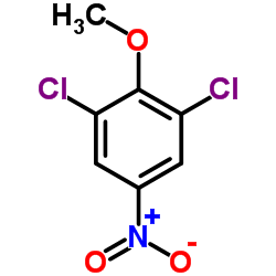 2-硝基-4,6-二氯苯甲醚结构式