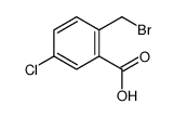Benzoic acid, 2-(bromomethyl)-5-chloro-结构式