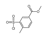 3-(氯磺酰基)-4-甲基苯甲酸甲酯结构式