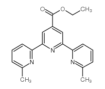 6,6''-DIMETHYL-[2,2':6',2''-TERPYRIDINE]-4'-CARBOXYLIC ACID ETHYL ESTER结构式