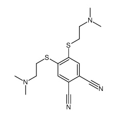 4,5-bis[2-(dimethylamino)ethylsulfanyl]benzene-1,2-dicarbonitrile结构式