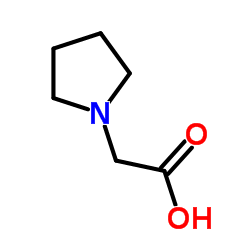 (1-吡咯烷基)乙酸结构式