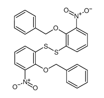 Bis(2-benzyloxy-3-nitrophenyl)disulfide结构式