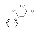 2-(benzyl-methyl-amino)acetic acid结构式