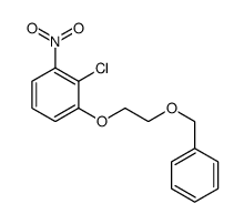 Benzene, 2-chloro-1-nitro-3-[2-(phenylmethoxy)ethoxy]-结构式