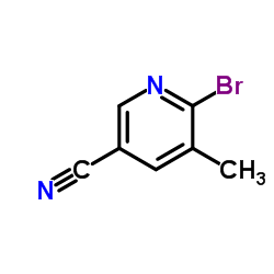 2-溴-5-氰基-3-甲基吡啶结构式