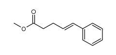 (E)-methyl 5-phenylpent-4-enoate结构式