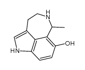 3,4,5,6-tetrahydro-7-hydroxy-6-methyl-1H-azepino[5,4,3-cd]indole结构式