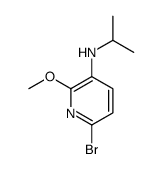 6-bromo-2-methoxy-N-propan-2-ylpyridin-3-amine结构式