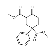 dimethyl 4-oxo-1-phenyl-1,3-cyclohexanedicarboxylate结构式