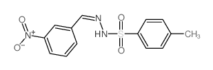 Benzenesulfonic acid,4-methyl-, 2-[(3-nitrophenyl)methylene]hydrazide结构式