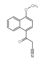 3-(4-甲氧基萘-1-基)-3-氧代丙腈结构式